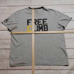 Ralph Lauren RLX Shirt Mens 2XL Gray Free Climb Graphic Tee Outdoor Crewneck