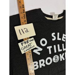 HOMAGE BROOKLYN NETS SHIRT — No Sleep Till Brooklyn Black Tee Size 2XL
