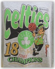 Boston Celtics 18 time Champion tshirt 90% Cotton Quality Midweight Short Sleeve