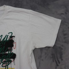 Outrank TShirt Mens Medium White Lightweight Casual Run Up Them Numbers Crewneck