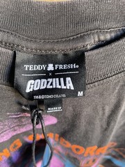 Teddy Fresh x Godzilla Ghidorah Black OverSized T-Shirt Limited Edition