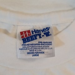 Vtg Hanes Beefy-T Maternity Baby Stork USA Single Stitch Shirt Sz L Botsford MI