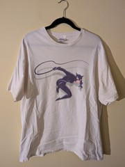 Vintage Catwoman Batman Animated Graphitti Designs DC Comics T Shirt Size XL