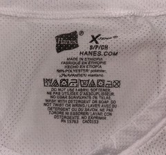 Hanes X-temp T-Shirt size S small – White/Short Sleeve – NEW