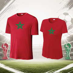 Morocco t-shirt world cup jersey- SHIPS FROM FLORIDA PRIORITY MAIL