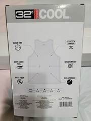 Brand New 32 Degrees Cool Men’s Comfort Mesh Tank Tops – 3 Pack White Medium