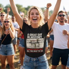 A Great Day in History T-Shirt | Kennedy Center Trump Name Removed