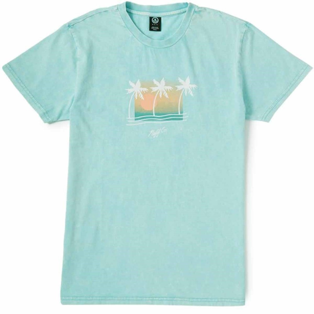 Neff Venice Boredwalk Cotton Short Sleeve Tee T-Shirt, Men’s Large, Blue New