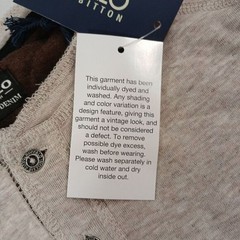 Buffalo David Bitton Henley Shirt Mens XL Milk Tan Kariver Long-Sleeve NEW