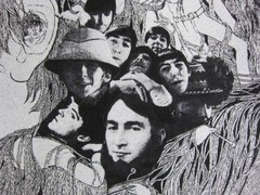 The Beatles Shirt Mens Extra Large XL Black Revolver Album Art 2002 Y2K