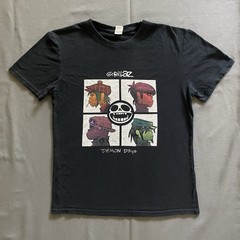 Gorillaz Demon Days T Shirt Adult Small Black Album Graphic Retro Band Music