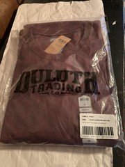 Duluth Trading Co Men’s Short Sleeve Long Tail T-Shirt Size XL Maroon