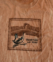 Vintage The Venetian Las Vegas Casino Hotel Gondola Tie Dye T Shirt Fits Medium
