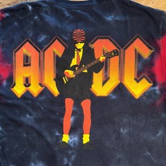 AC/DC Highway to Hell tie-dye T-shirt by liquid blue Hot Topic Small Angus Young