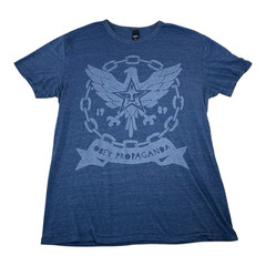 OBEY Propaganda Eagle Crest Graphic T Shirt XXL USA Made Tri Blend Streetwear