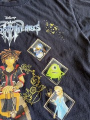 Disney Kingdom Hearts III Graphic Unisex T-Shirt Medium Med Square Enix Faded