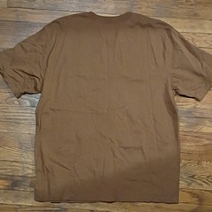 Carhartt Men’s L T-Shirt Brown Short Sleeve Crew Neck Loose Fit Pocket K87-M