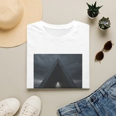 Dark Triangle Portal T Shirt | Geometric Graphic Tee | Minimalist Mystery Art