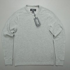 RLX Ralph Lauren Men’s Performance Crew Neck Shirt Size S Grey Waffle Knit