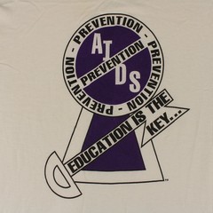 CAL CRU Vtg 90s AIDS Prevention T-SHIRT Men’s M L