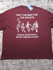 NEW Adidas Originals Basketball Design Studio T-Shirt Men’s Size XL Shadow Red