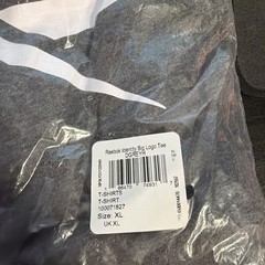 Reebok Identity Big Stacked Logo T-Shirt Size XL