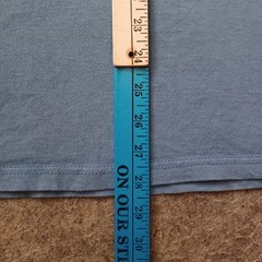 Vtg Nike T Shirt Mens XXL Blue Center Swoosh Embroidered There Is No Finish Line
