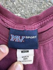 MV Sport Men’s M Burgundy Crew Neck Short Sleeve Montana State Football T-Shirt