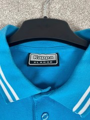 Kappa Baggy T-Shirt Blue Men’s XL Oversized Relaxed Casual Collared Vintage 90s