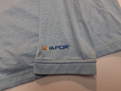 Salt Life SLX UVAPOR Long Sleeve T-shirt, Sz. Med Light Blue Poly/Spandex Blend