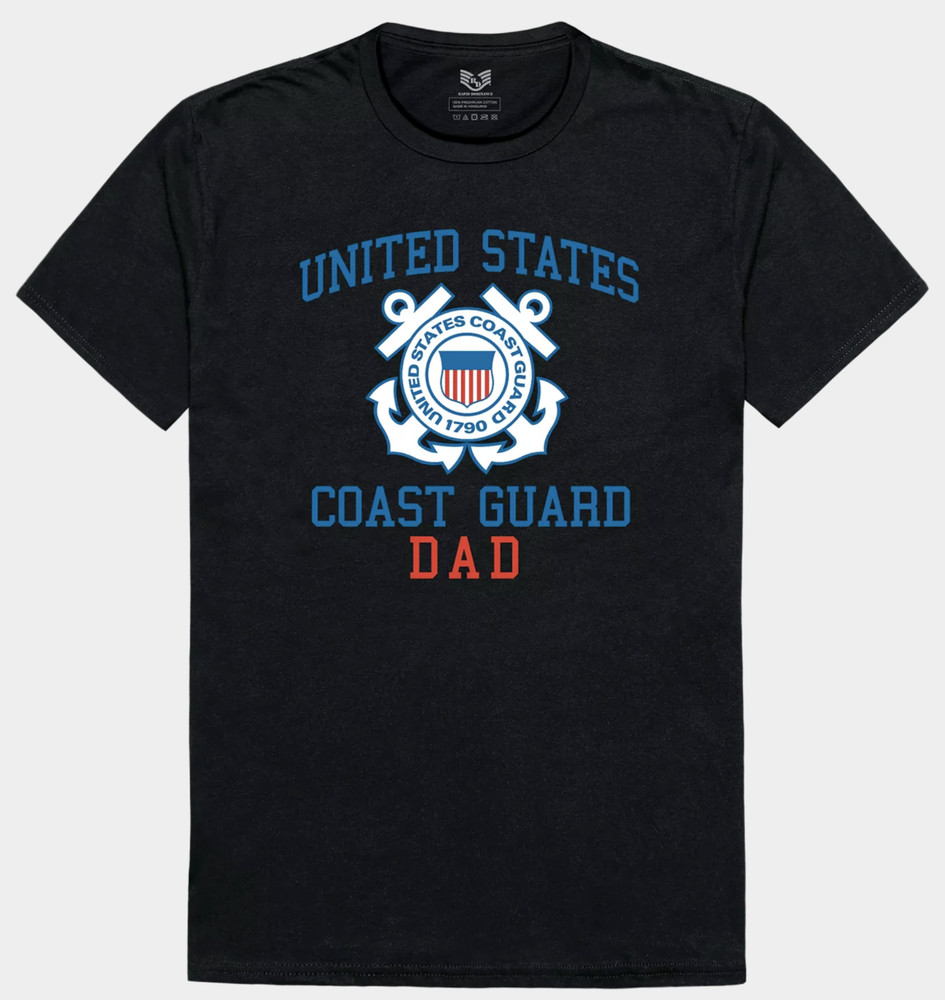 USCG United States US Coast Guard DAD Patriotic Tee Shirt S M L XL XXL