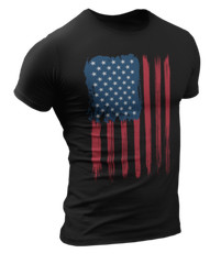 Men’s USA Flag American Flag Distressed US Flag Patriotic Shirts For Men