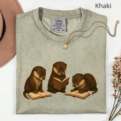Otters Reading Comfort Tee
