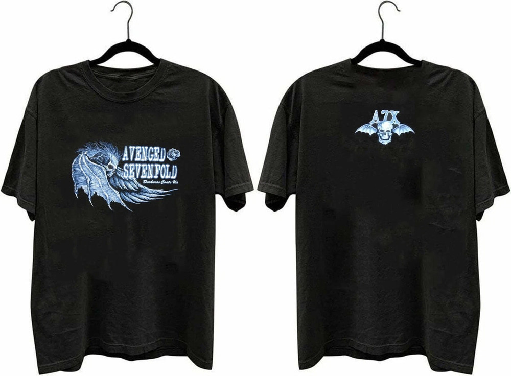 Vtg Avenged 1Sevenfold A7X Darkness Coats Us Cinder Block T Shirt S-5XL