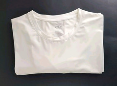 ATHLETIC WORKS® Men’s White Polyester/Elastane T-Shirt (Sz XL) – NEW