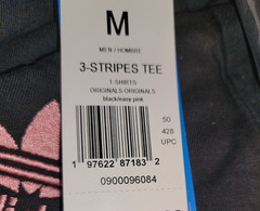 NEW MENS ADIDAS ORIGINALS 3-STRIPES CALIFORNIA TREFOIL SHIRT ~MEDIUM #KA56 PINK
