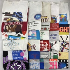 Wholesale Lot of 30 Vintage Short Sleeve Tee Shirts (Sizes In Description)