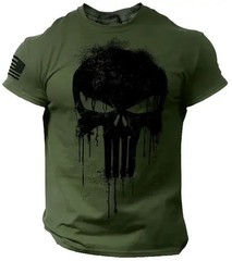 MENS SUMMER THE PUNISHER CASUAL CULT MOVIE CLOTHING T-SHIRT T-SHIRT