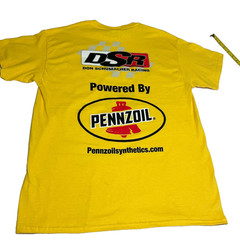 PENNZOIL Racing Don Schumacher Mopar Motorsports T-Shirt Yellow Men’s Size LG
