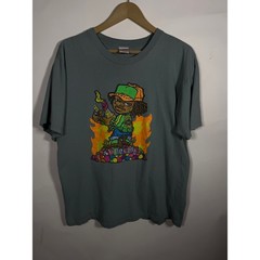 Supreme Molotov Kid Tee Joe Cool Slate Blue Grey Mens Large Short Sleeve T-Shirt