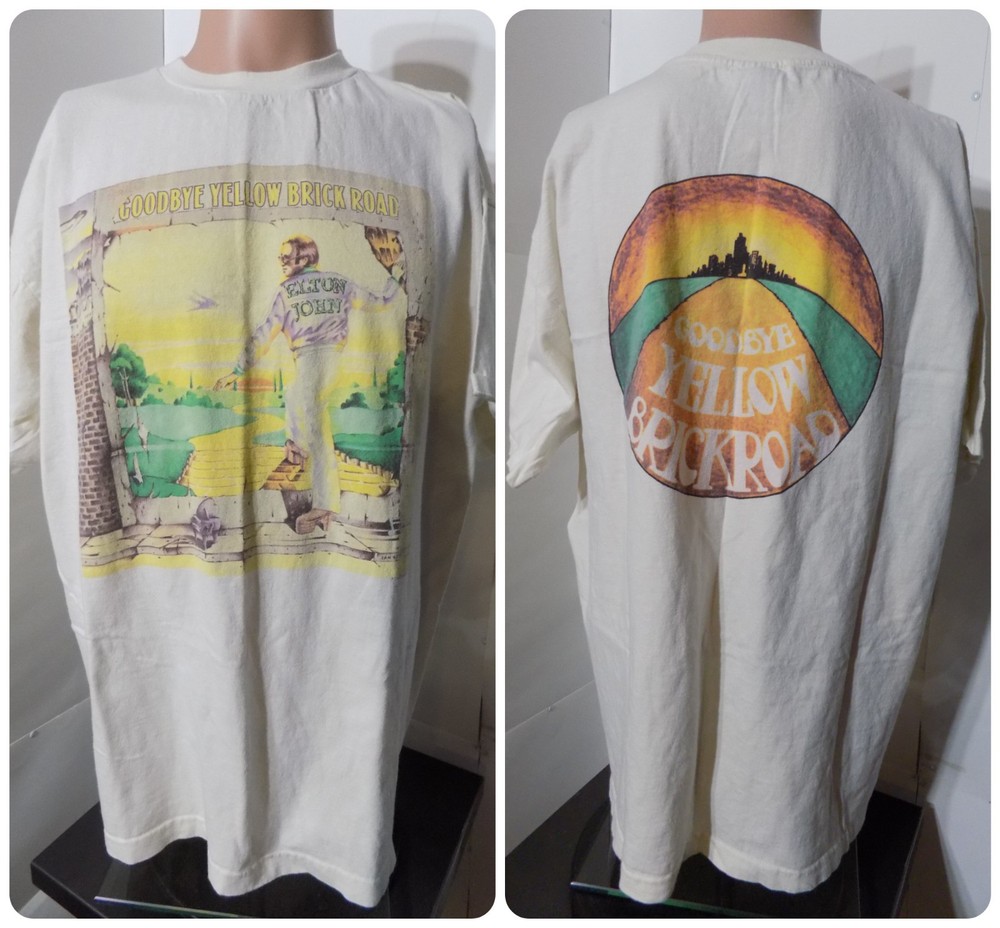Elton John Goodbye Yellow Brick Road 1997 Tour T-Shirt (XL) Polygram Vtg Sir Pop