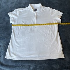 Adidas Climate Stretch Short Sleeve 1/4 Zip White Shirt XL
