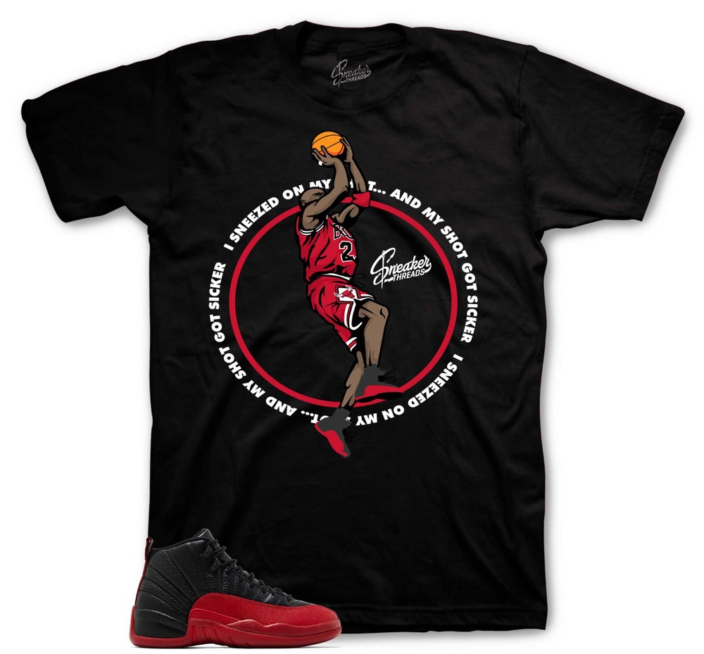 Shirt To Match Jordan 12 Flu Game Shoes – Sneezed Tees