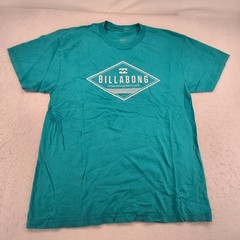 Billabong Casual Crew Neck Short Sleeve Graphic T Shirt Mens Size Large L Blue