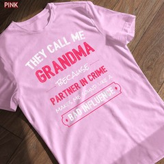 Funny Grandma Shirt – Grandma Partner In Crime T-Shirt Gift for Grandmothers