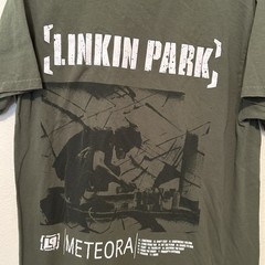 Linkin Park Meteora Shirt XL Spray Paint Rock Music Green BG31