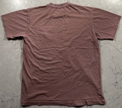 Playboy PacSun T-Shirt Mens Small Pink Cotton Embroidered Bunny Logo Pocket Tee