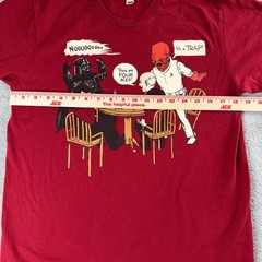 Star Trek/Star Wars Ackbar It’s A Trap Poker Parody Burgandy T-Shirt Mens M