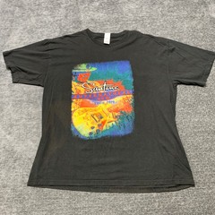Suna Santana SuperNatural Now Tour 2019 T Shirt Mens XL Black Cotton Casual Tee
