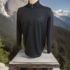 Under Armour Men Long Sleeve L/S 1345464 Blue Pullover 1/4 Zip XL Sweater